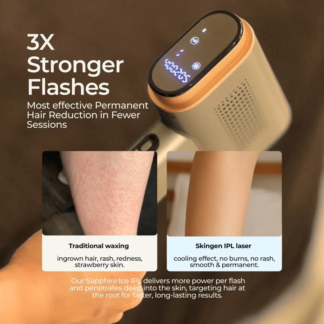 Sapphire Ice IPL Hair Removal Device – Smooth Skin at Home